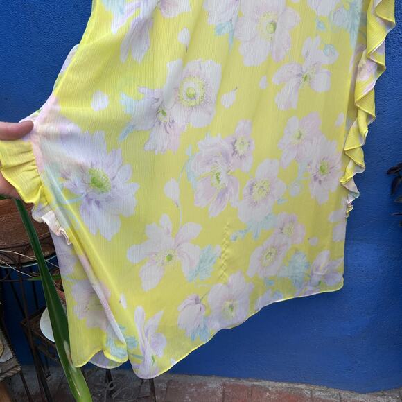 h&m yellow floral maxi dress - Picture 4 of 7